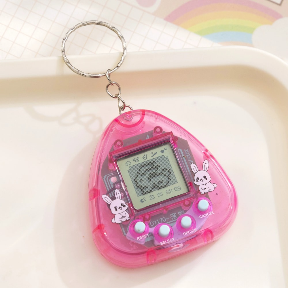 Nostalgic Transparent Electronic Pets Pixel Funny Virtual Cyber Digital Toy Keychain 5