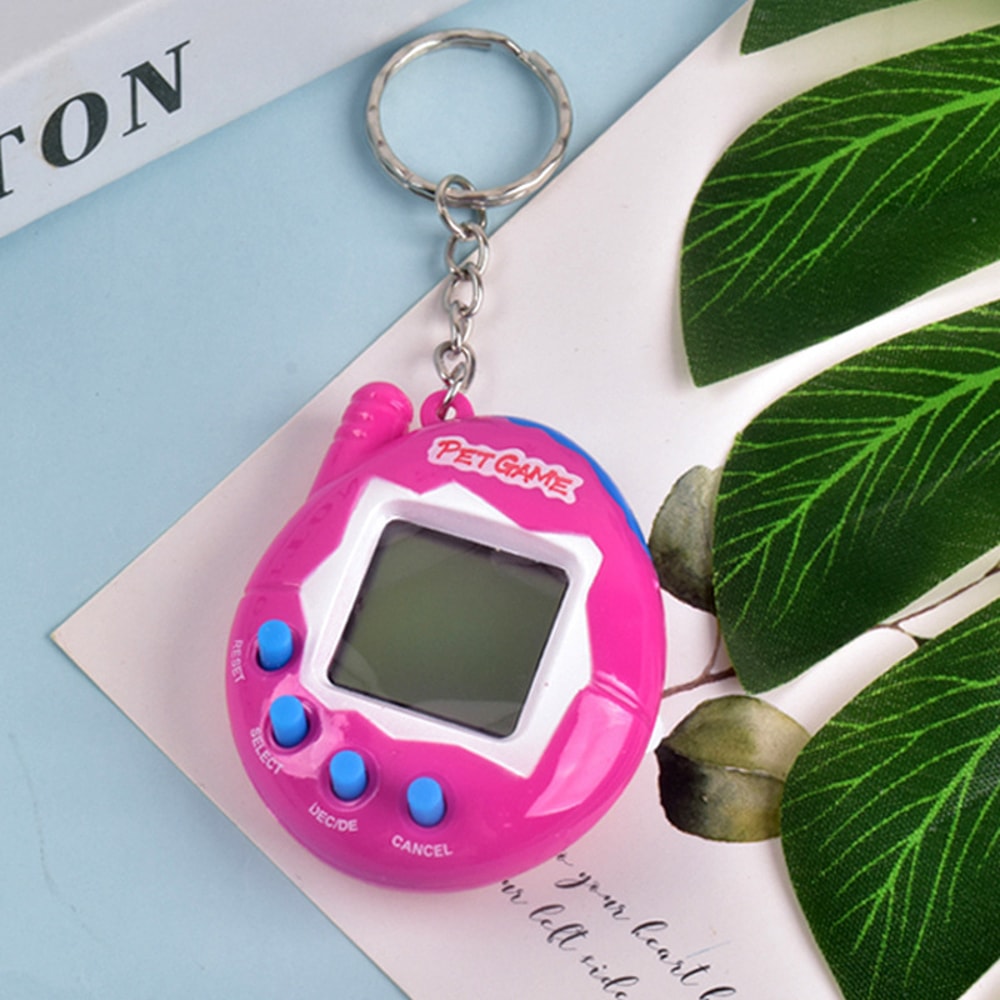 Nostalgic Transparent Electronic Pets Pixel Funny Virtual Cyber Digital Toy Keychain 14