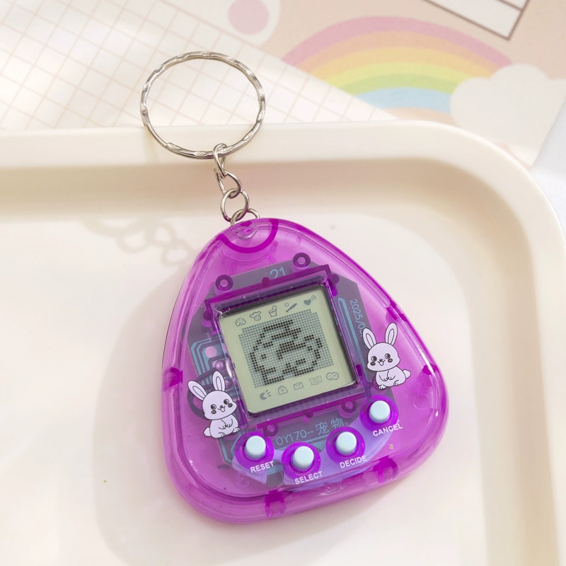 Nostalgic Transparent Electronic Pets Pixel Funny Virtual Cyber Digital Toy Keychain 15