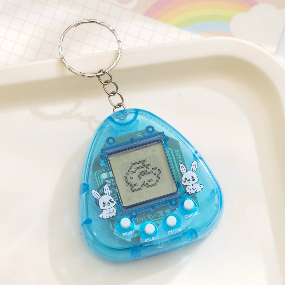Nostalgic Transparent Electronic Pets Pixel Funny Virtual Cyber Digital Toy Keychain 16