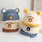 Cartoon Bear Baby Baseball Cap with Ears for Boys and Girls