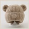 Cozy Winter Baby Hat with Bear Ears, Heart Cutouts, Soft Plush Lining for Kids