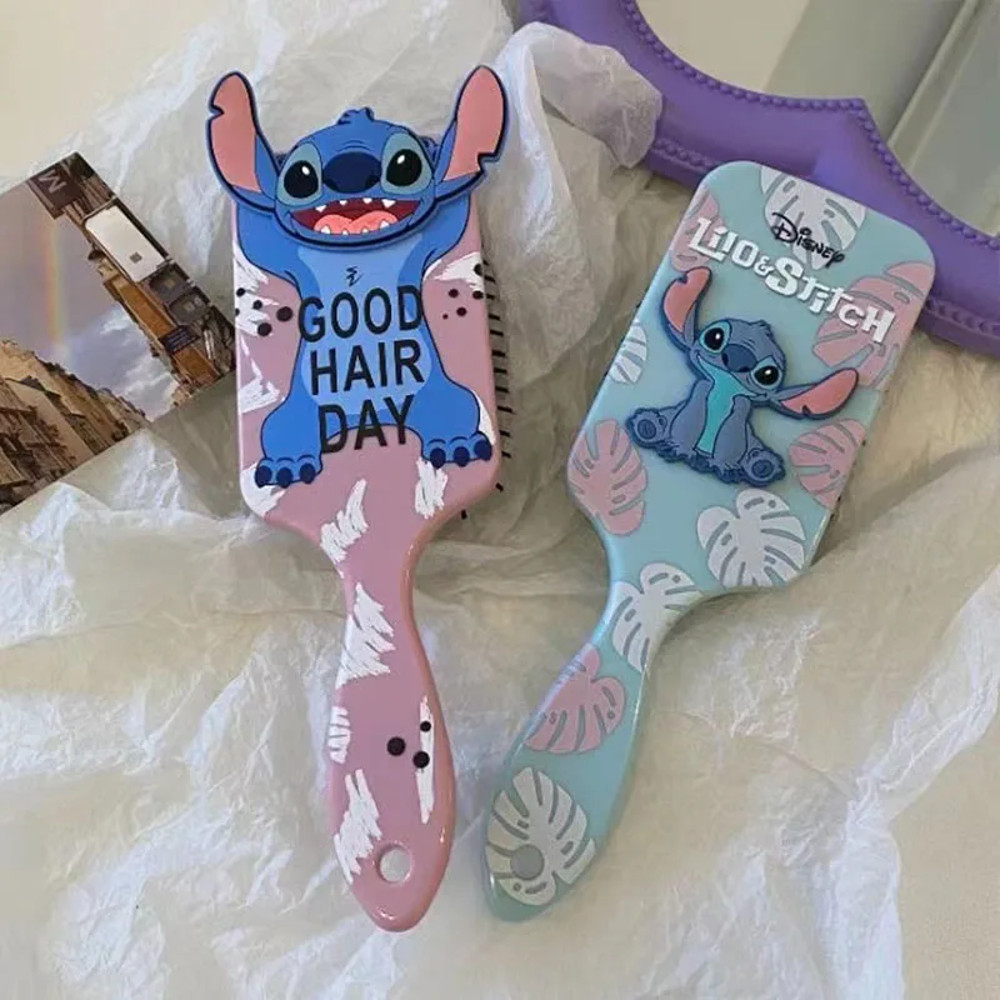 Cartoon Stitch Air Cushion Massage Comb Disney Animation Lilo Stitch Comb For Girls And Students 0