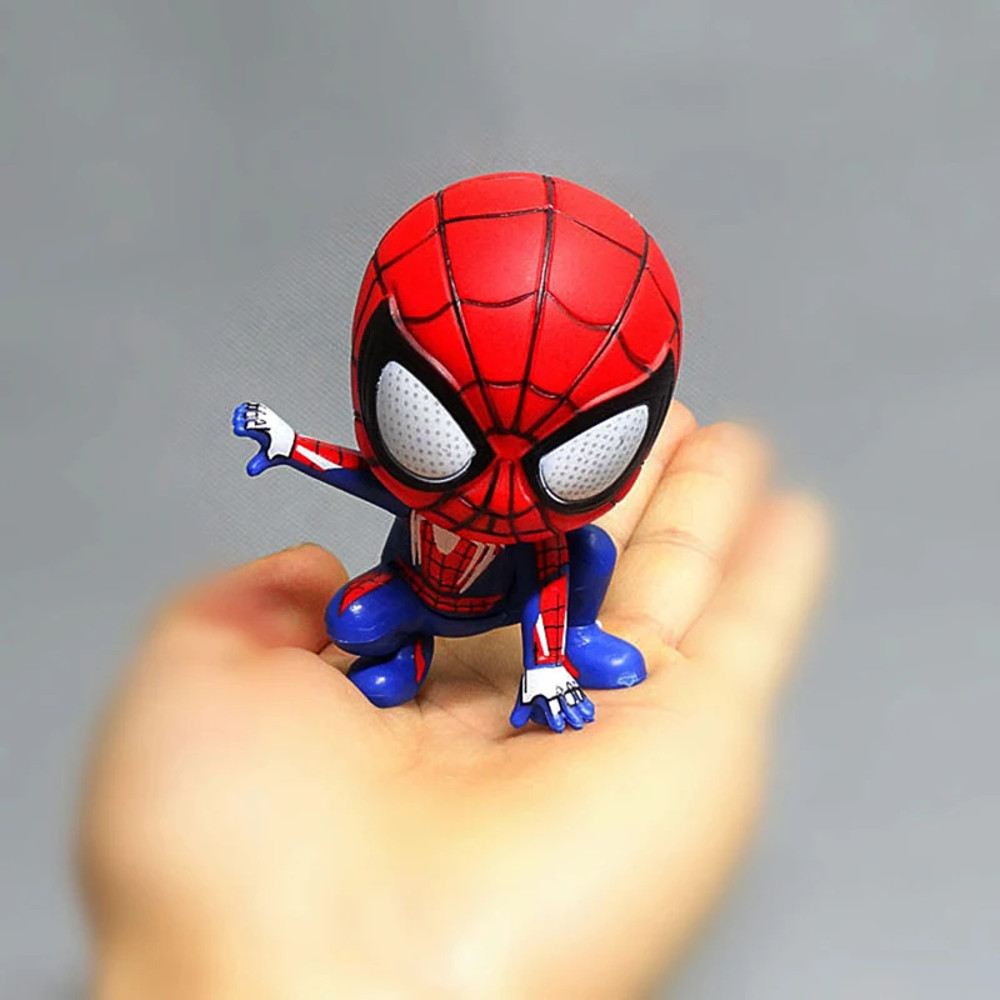 Spider Man Action Figure Model Toy Marvel Avengers Cute Anime Ornaments 2