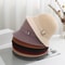 Autumn Winter Solid Color Knitted Bucket Hat Women Faux Mink Cashmere Blend Artistic Versatile Sun 0