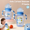 Newborn Baby Cartoon Feeding Bottle Leak Proof Drop Proof Safe Food Grade PP Material 0