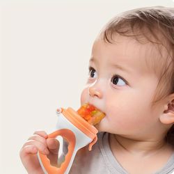 fresh food feeder, baby fruit feeder, juice feeding utensils, safe silicone feeder for toddlers and infants