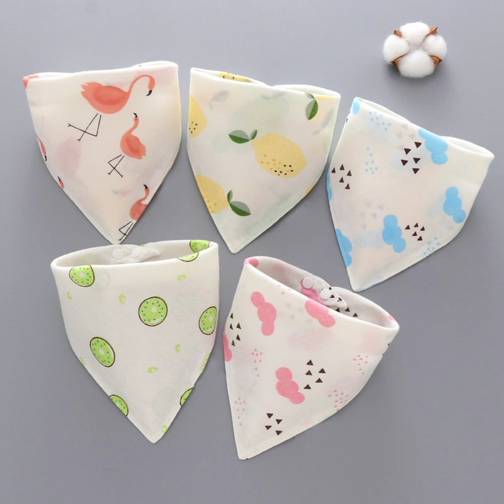 Kids Cartoon Triangle Cotton Bib Baby Bandana Bibs Scarf Burp Cloths Saliva For Newborn Infant Todd 1