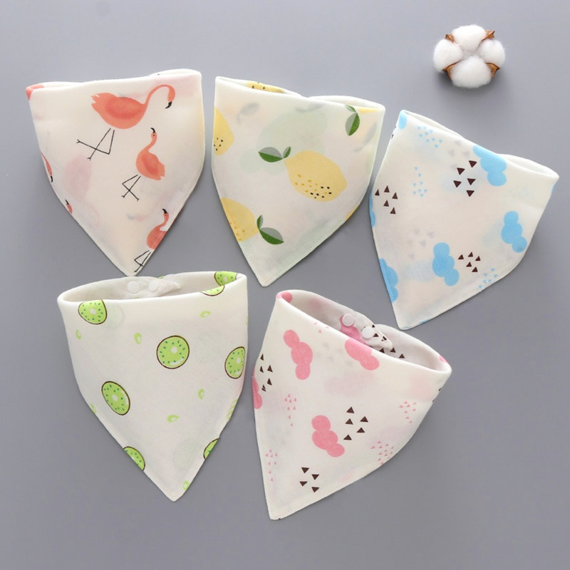Kids Cartoon Triangle Cotton Bib Baby Bandana Bibs Scarf Burp Cloths Saliva For Newborn Infant Todd 1