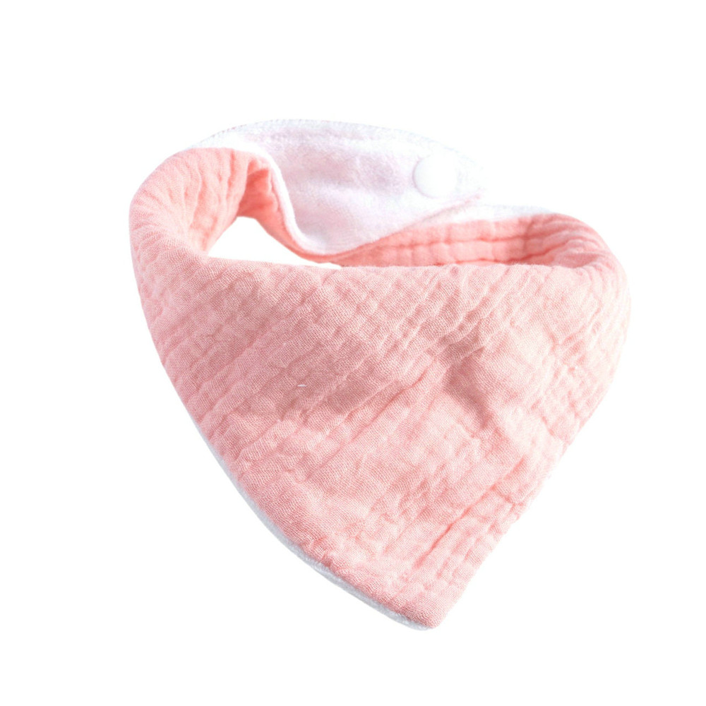Newborn Solid Color Triangle Scarf Feeding Baby Infant Cotton And Terry Absorbent Saliva Towel Band 6