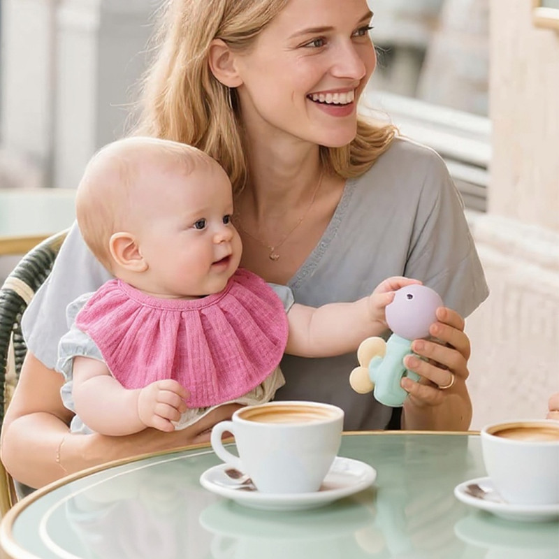 Baby Soggy Towel Class A Cotton Cloth Flared Edge Apron Anti Vomiting Wraparound Headband 2