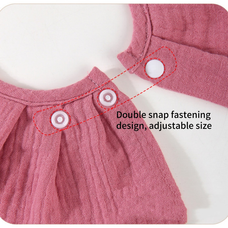 Baby Soggy Towel Class A Cotton Cloth Flared Edge Apron Anti Vomiting Wraparound Headband 3