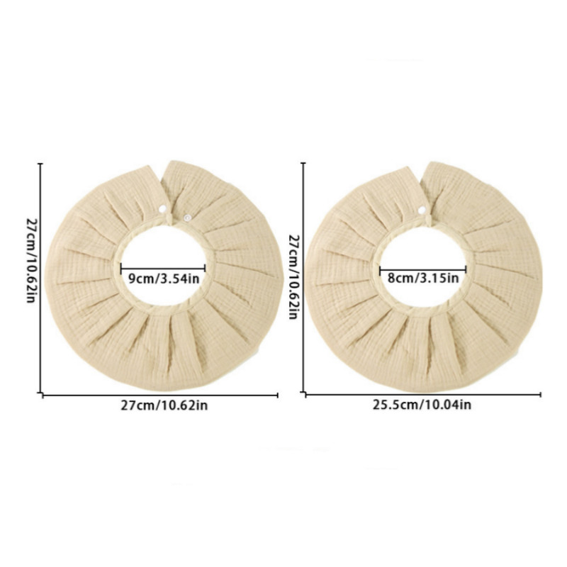 Baby Soggy Towel Class A Cotton Cloth Flared Edge Apron Anti Vomiting Wraparound Headband 4