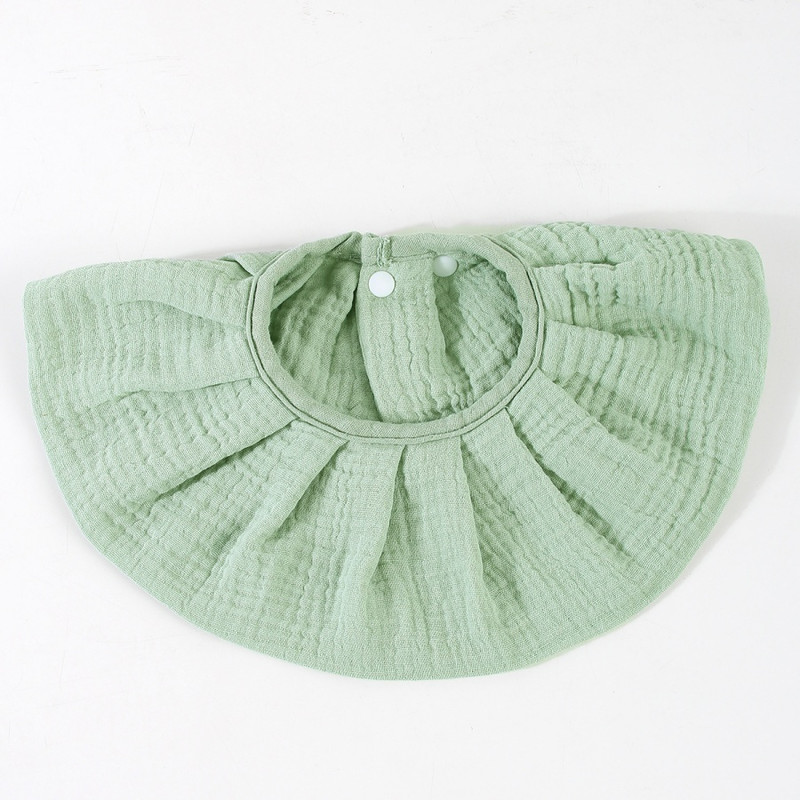 Baby Soggy Towel Class A Cotton Cloth Flared Edge Apron Anti Vomiting Wraparound Headband 5