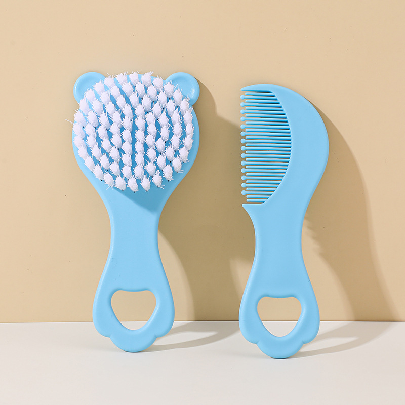 Gentle Baby Hair Comb And Brush Set For Delicate Scalp Care 3