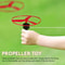 Outdoor Kids Fun Game Sports, Flying Disc Propeller Helicopter Toy, Pull String Flying Spin Top for Children