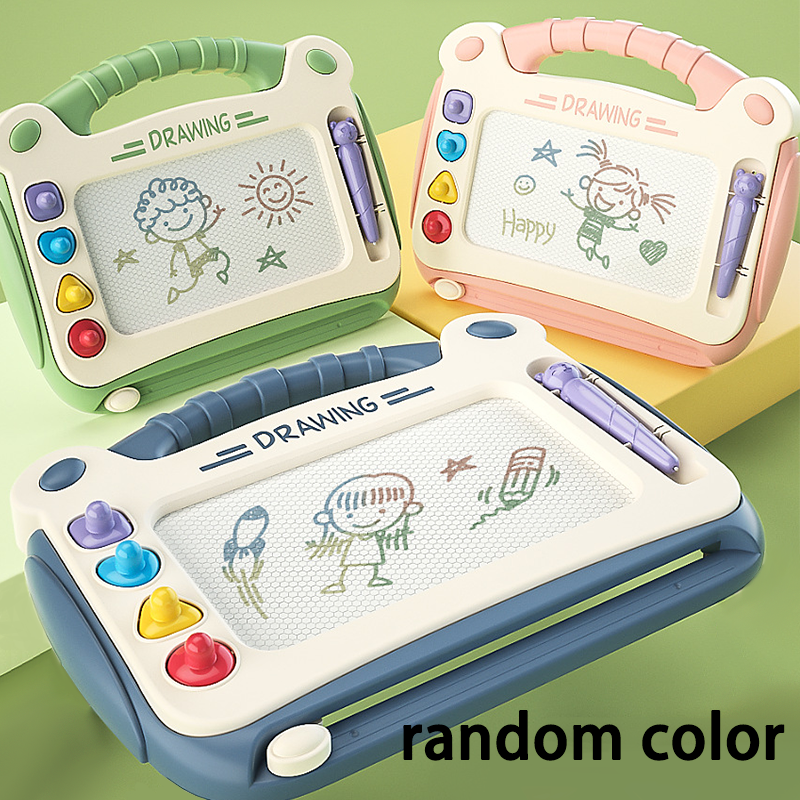 Magnetic Drawing Board For Children Wipeable Color Graffiti Household Toddler Writing Board Plastic 0