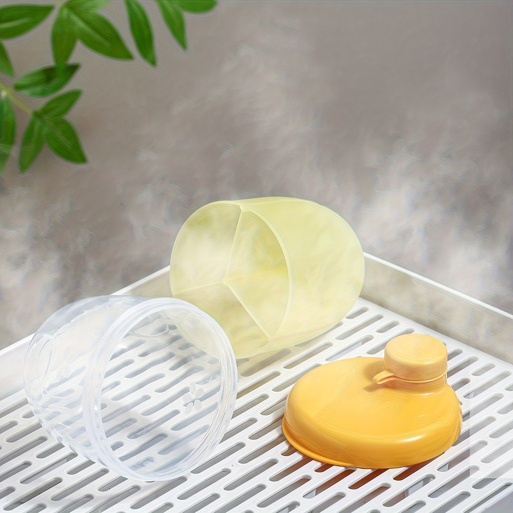 Milk Powder Container, Grid Baby Travel Food Formula Dispenser, Snack Storage Box for Outdoor Feeding