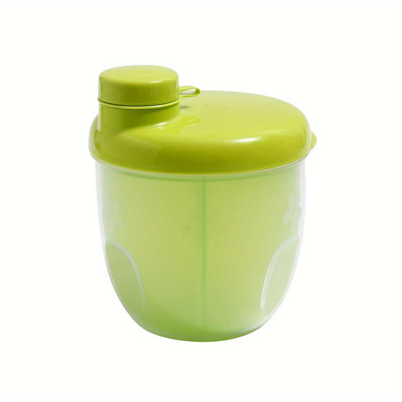 Milk Powder Container, Grid Baby Travel Food Formula Dispenser, Snack Storage Box for Outdoor Feeding