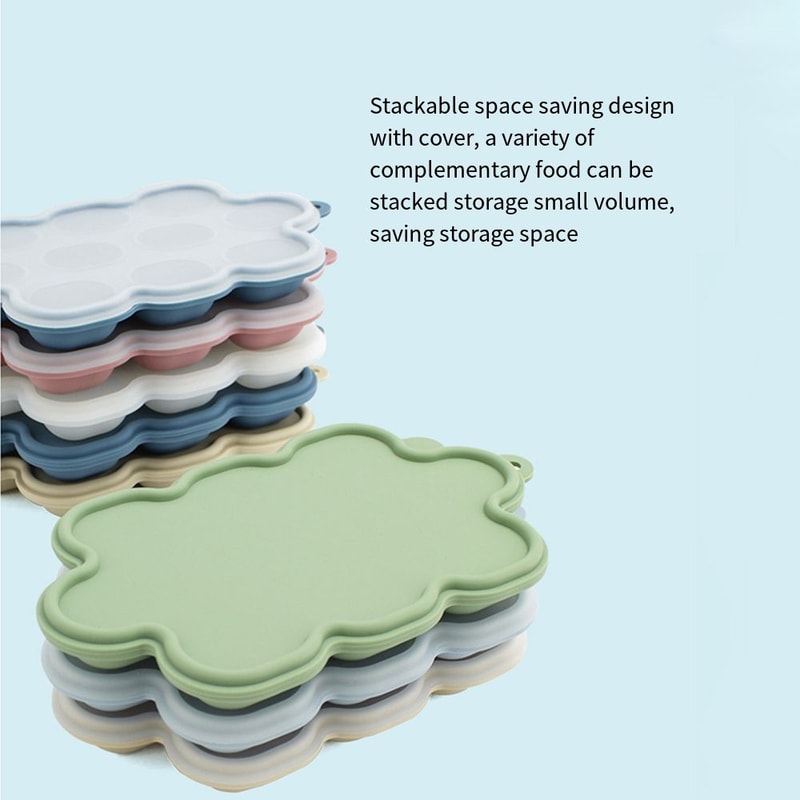 Durable Baby Food Freezer Tray Easy Release Breastmilk Popsicle Mold BPAFree 1