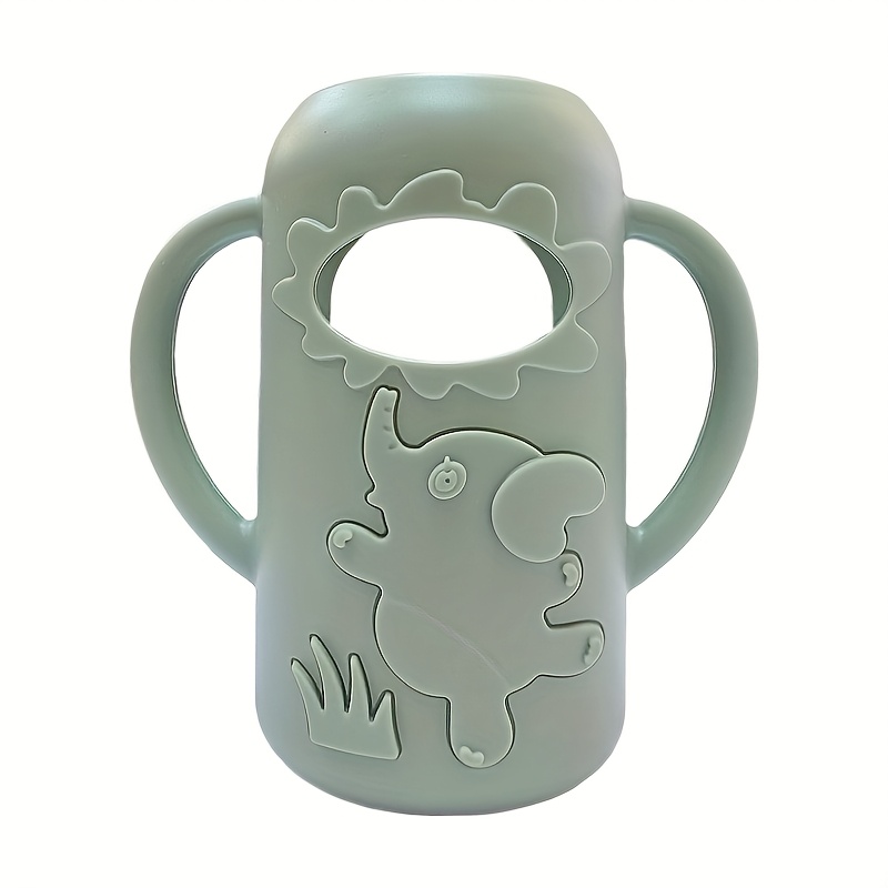 Durable New Elephant Narrowneck Bottle Silicone Handle Sleeve For Milk Bottle Juice Or Water Bottle 8