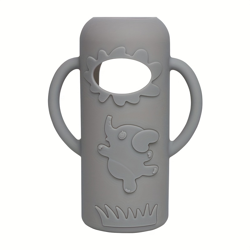 Durable New Elephant Narrowneck Bottle Silicone Handle Sleeve For Milk Bottle Juice Or Water Bottle 9