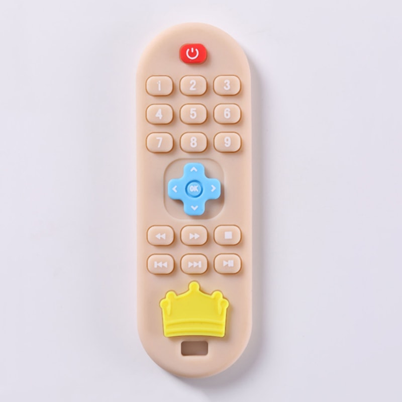 Baby Silicone Teething Remote Control AntiEating Period Soothing Toy 10