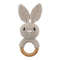 Wooden Teether Toy Baby Crochet Rattle BPA Free Wood Rodent Rabbit Rattle Baby Mobile Play Gym 12