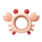 Silicone Baby Teether BPAFree Crab Wooden Ring Teething Toys 7