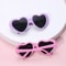 Candy Color Frame Doll Glasses, Cute Heart Sunglasses, Dress Up Eyewear for Dolls