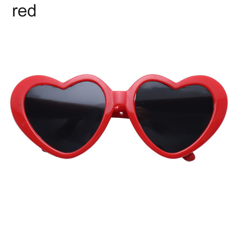 Candy Color Frame Doll Glasses, Cute Heart Sunglasses, Dress Up Eyewear for Dolls