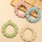 BPA Free Silicone Baby Teething Toys, Newborn Gift Leaf Ring Shape, Infant Care Toy for Boy Girl
