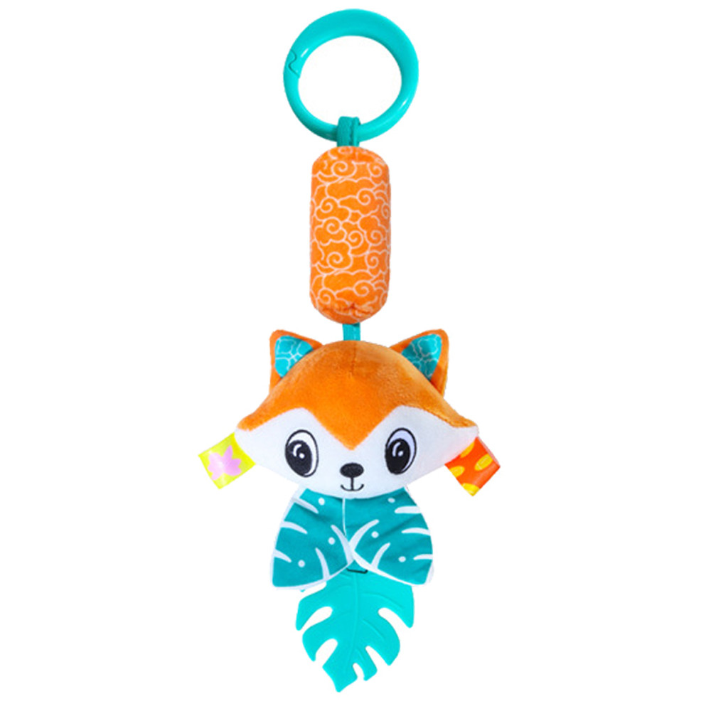 Montessori Baby Rattles Hanging Toys For Car Seat Crib Stroller Gym Plush Sensory Toys With Teether 5