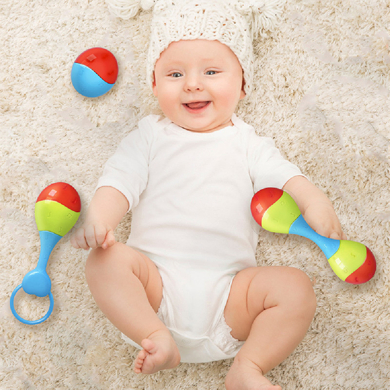 Early Learning Montessori Baby Toy Musical Instrument Rattle Shaker Bell Hammer Kids Toys For Child 1