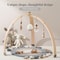 Decorative Baby Rattle Pendant For Crib Stroller Cartoon Cloud Baby Play Gym Set Soft Cotton Sensor 1