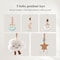Decorative Baby Rattle Pendant For Crib Stroller Cartoon Cloud Baby Play Gym Set Soft Cotton Sensor 2