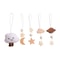 Decorative Baby Rattle Pendant For Crib Stroller Cartoon Cloud Baby Play Gym Set Soft Cotton Sensor 3