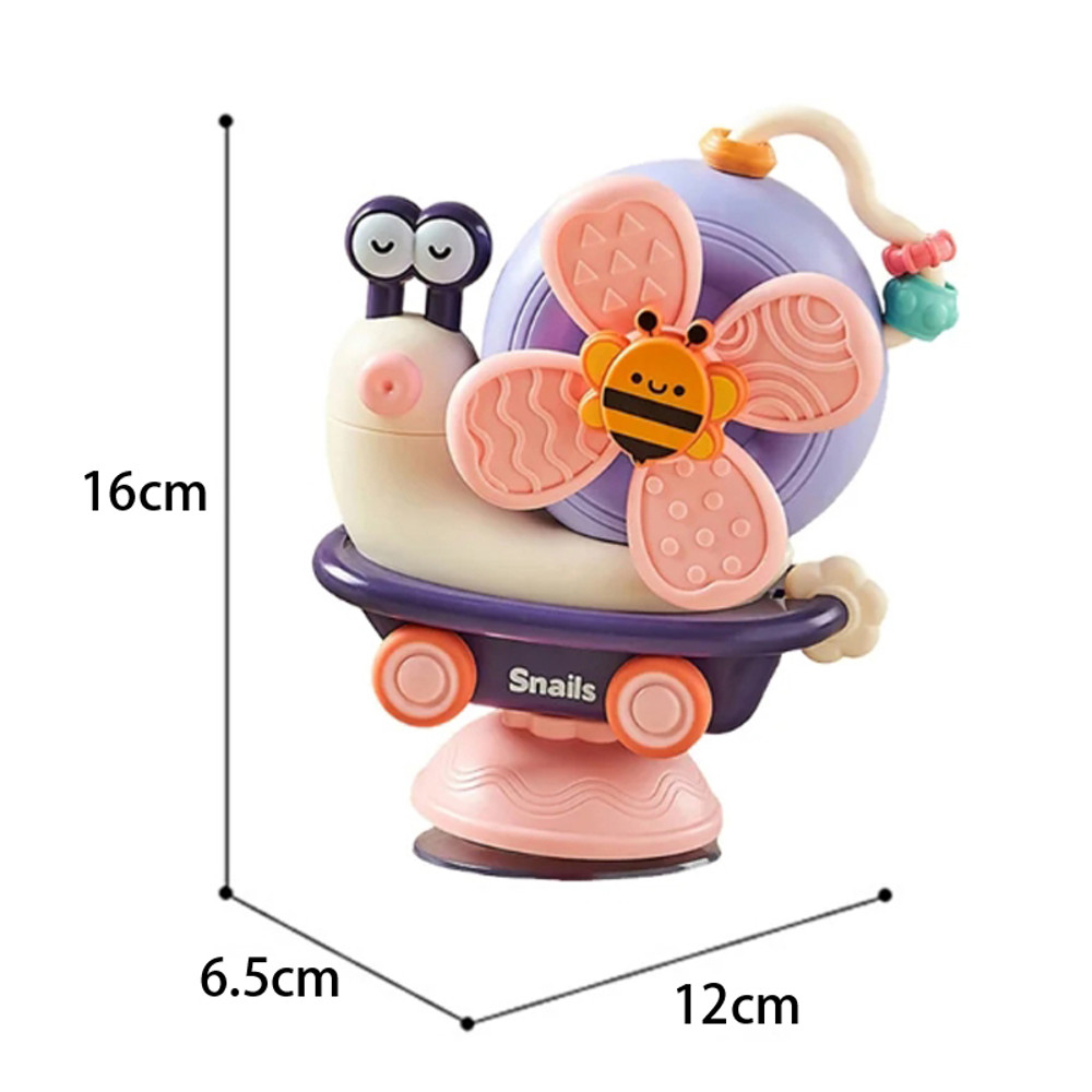 Montessori Snail Windmill Toys Car For Boys And Girls Spinner Suction Cup Sensory Fine Motor Infant 5