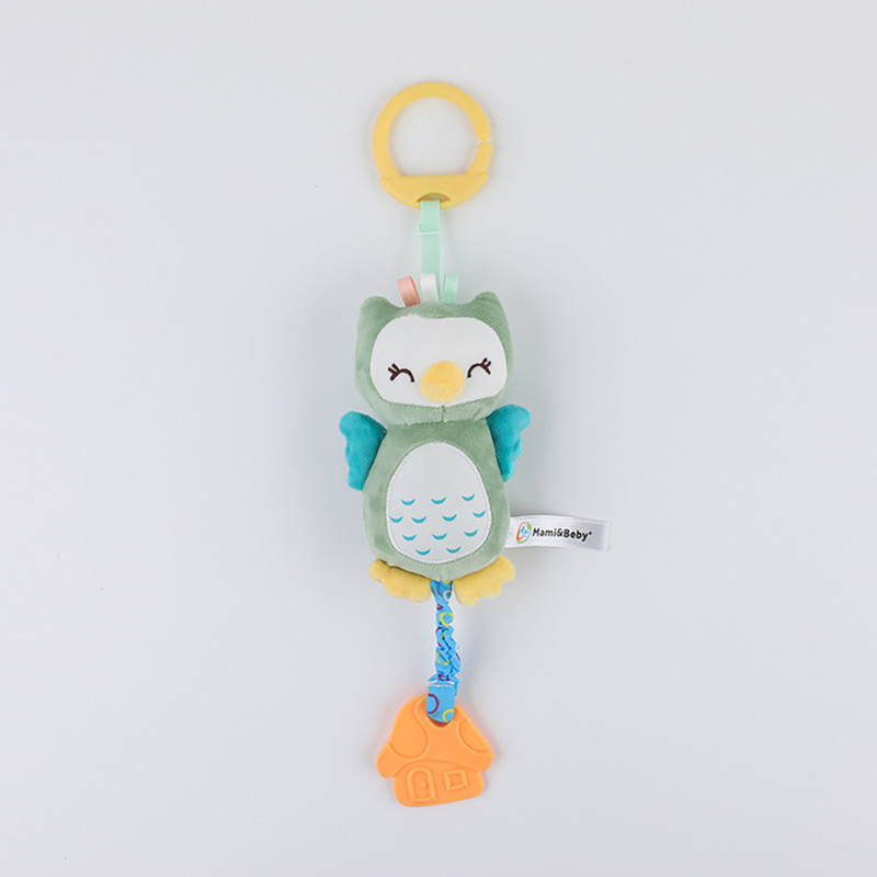 Baby Toys Shaker Crinkle Squeaky Sensory Travel Accessories Newborn Soft Stuffed Animal Rattle Hand 3