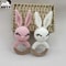 Baby Teether Music Rattles For Kids Animal Crochet Rattle Rabbit Bear Ring Wooden Babies Gym Montes 2