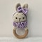 Baby Teether Music Rattles For Kids Animal Crochet Rattle Rabbit Bear Ring Wooden Babies Gym Montes 10
