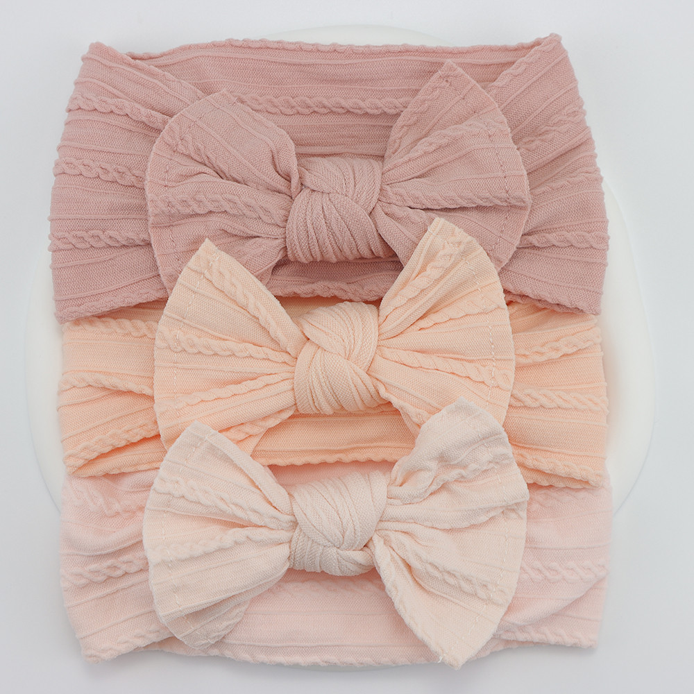 Infant Hair Accessories Baby Girl Headbands Lot Elastic Hair Bands Newborn Gift Bows Kids Turban He 14