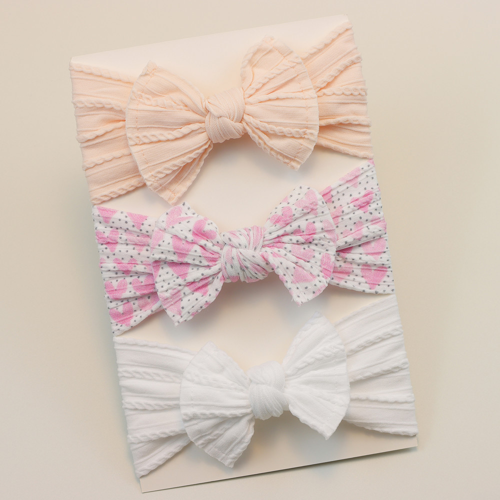 Infant Hair Accessories Baby Girl Headbands Lot Elastic Hair Bands Newborn Gift Bows Kids Turban He 13