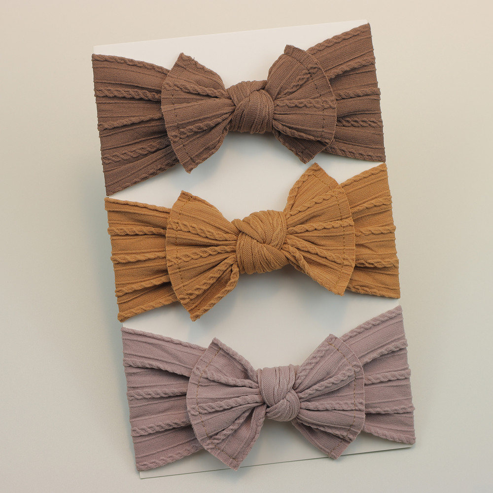 Infant Hair Accessories Baby Girl Headbands Lot Elastic Hair Bands Newborn Gift Bows Kids Turban He 16