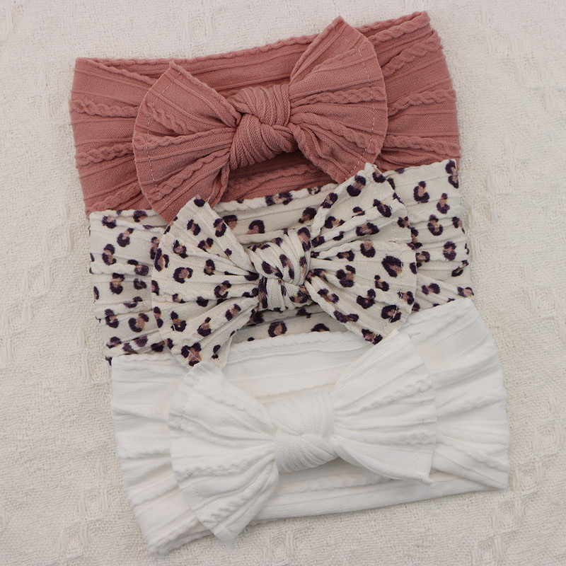 Infant Hair Accessories Baby Girl Headbands Lot Elastic Hair Bands Newborn Gift Bows Kids Turban He 20