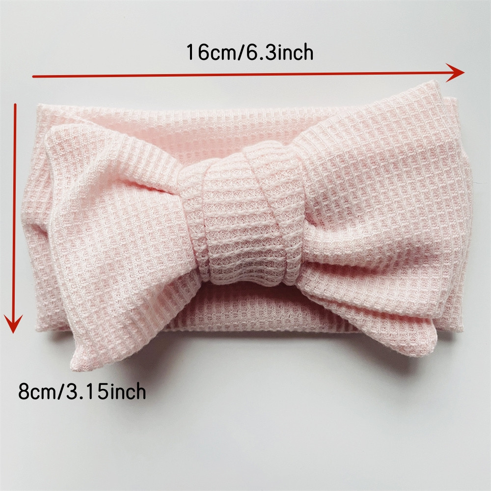 Baby Girl Bow Headband for Children Newborn Baby Turbans for Babies Solid Big Bowknot Headbands Infant Baby Hair Accessories