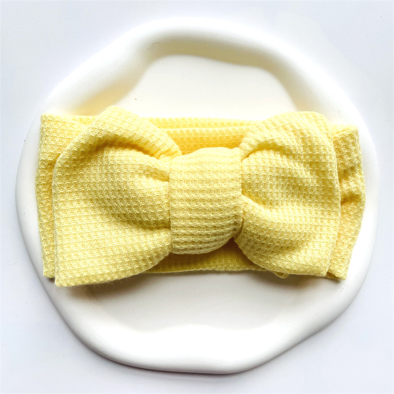Baby Girl Bow Headband for Children Newborn Baby Turbans for Babies Solid Big Bowknot Headbands Infant Baby Hair Accessories