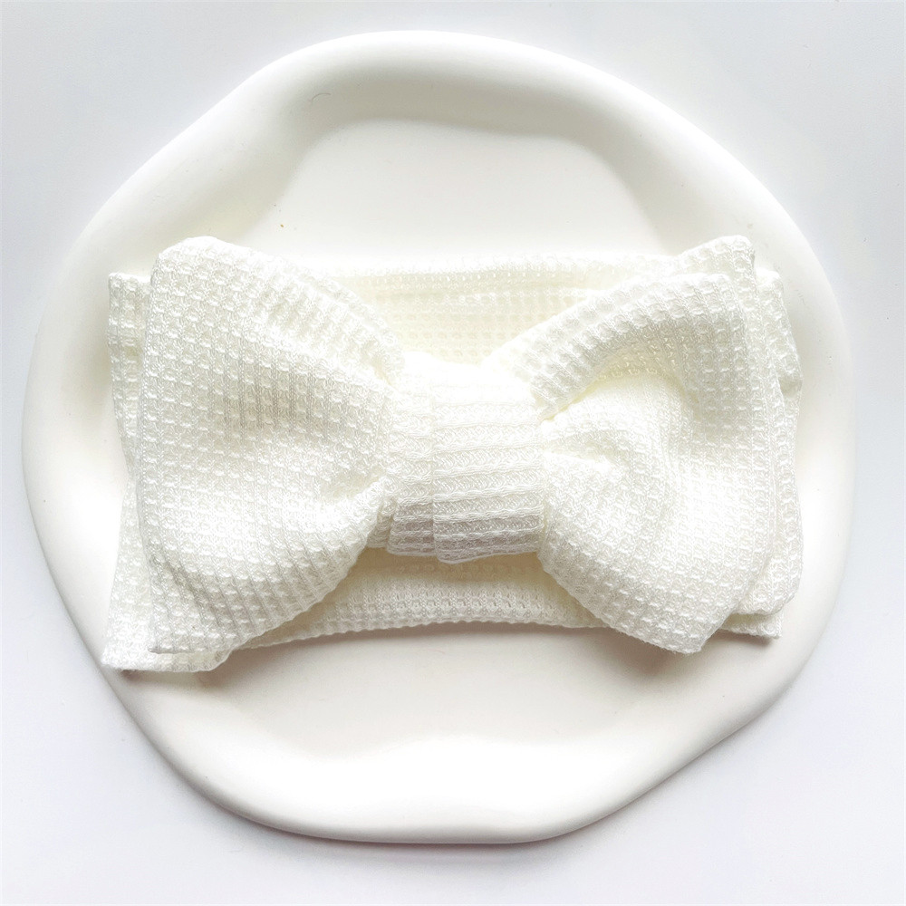 Baby Girl Bow Headband for Children Newborn Baby Turbans for Babies Solid Big Bowknot Headbands Infant Baby Hair Accessories