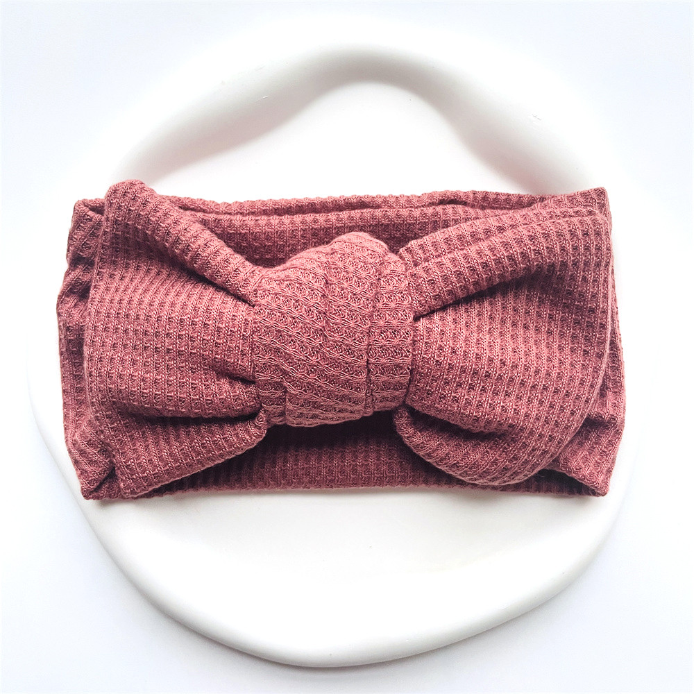 Baby Girl Bow Headband for Children Newborn Baby Turbans for Babies Solid Big Bowknot Headbands Infant Baby Hair Accessories