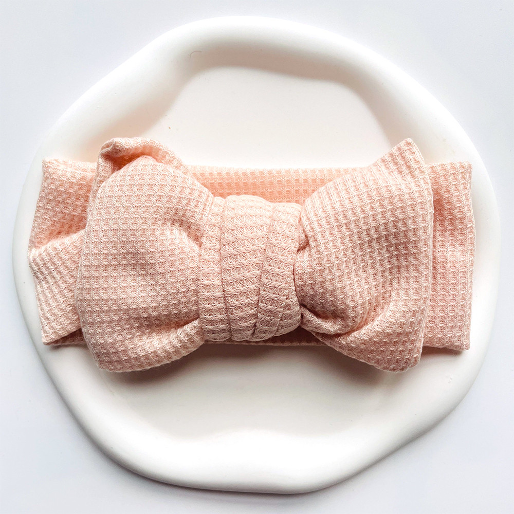 Baby Girl Bow Headband for Children Newborn Baby Turbans for Babies Solid Big Bowknot Headbands Infant Baby Hair Accessories